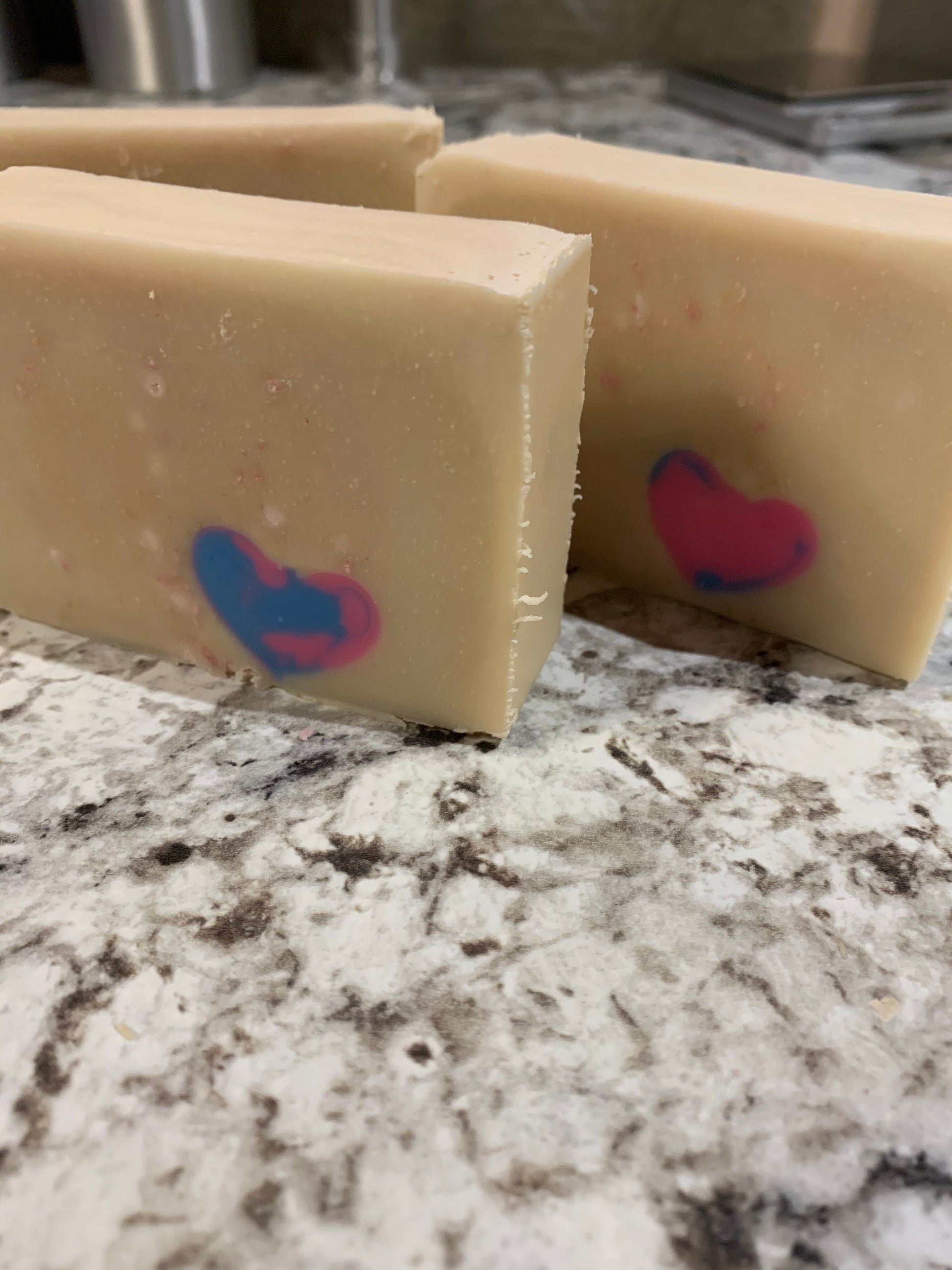 White & Pink Natural Handmade Soap