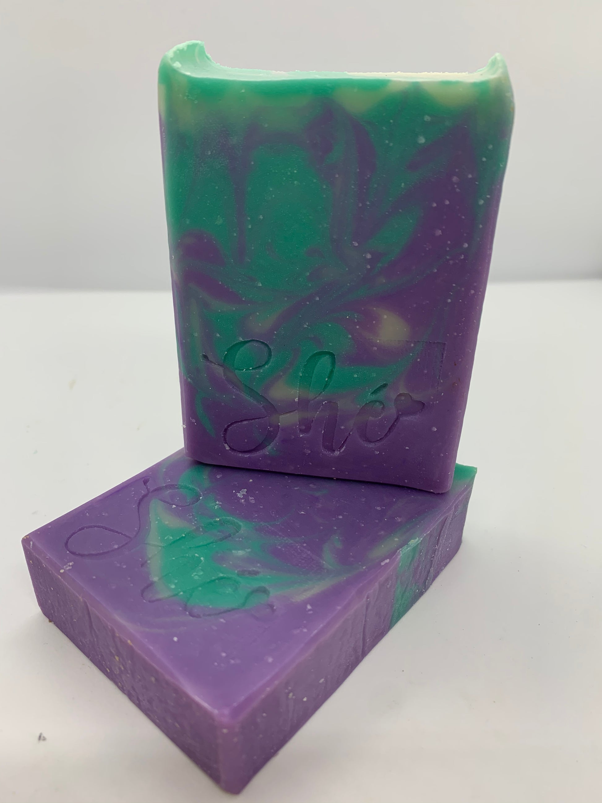 Purple & Green Natural Handmade Soap