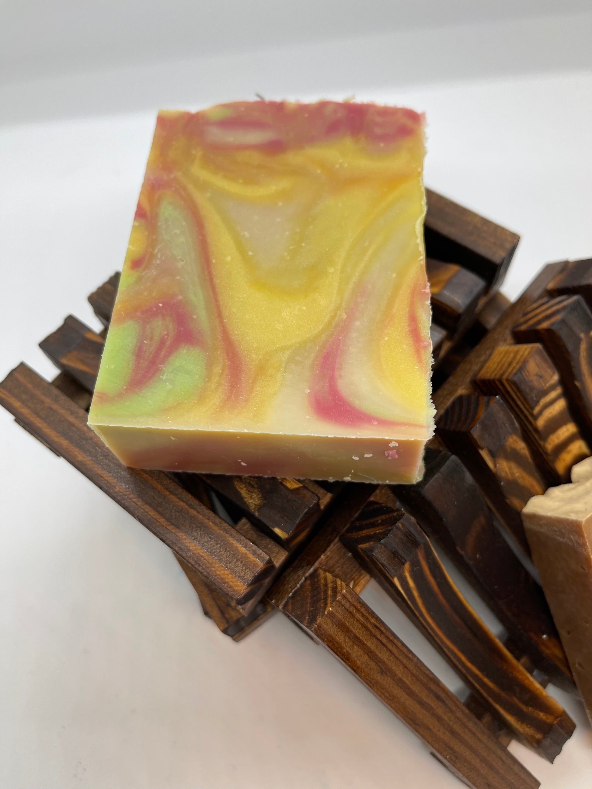 Green, Yellow & Pink Natural Handmade Soap
