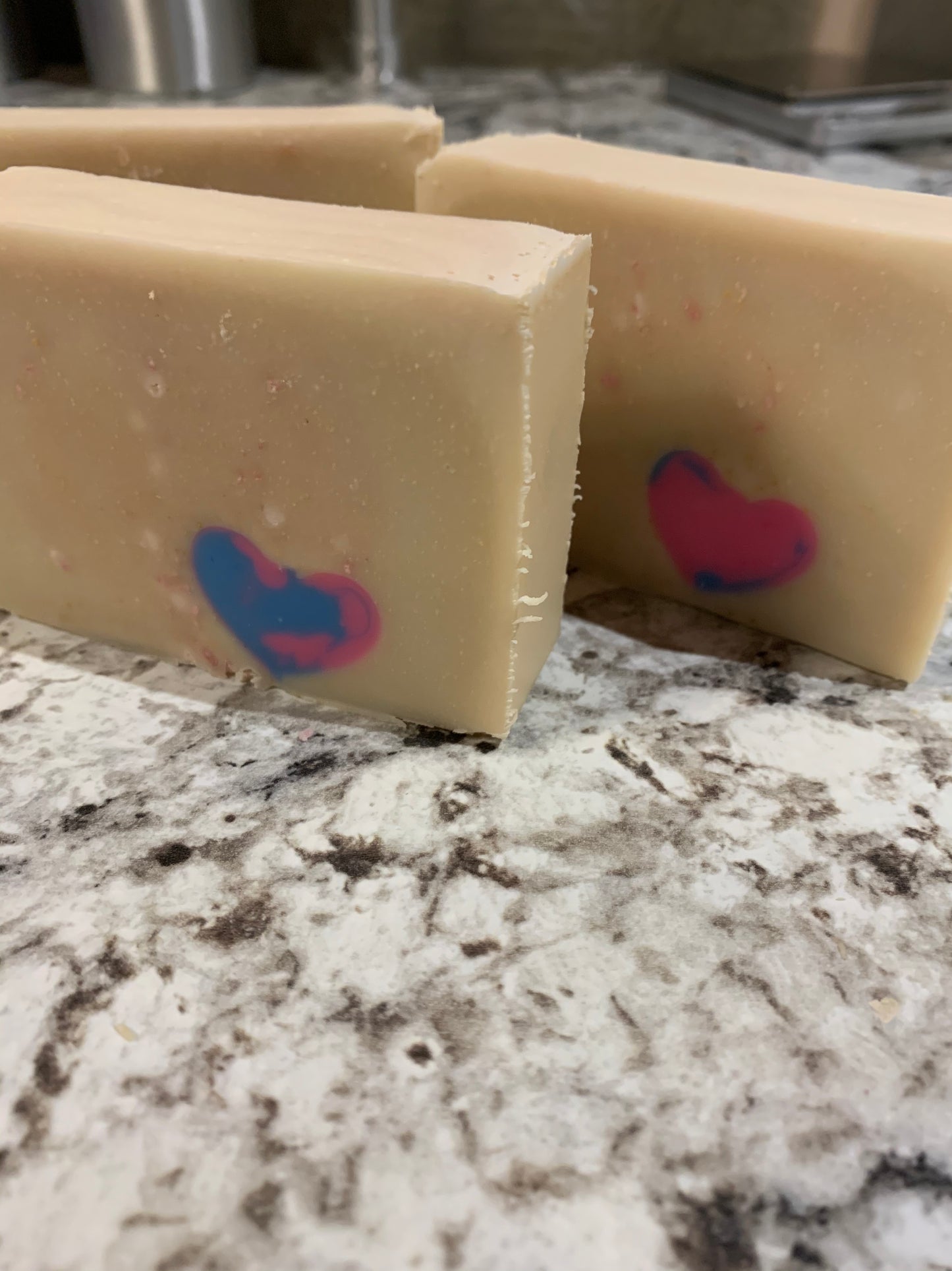 White & Pink Natural Handmade Soap