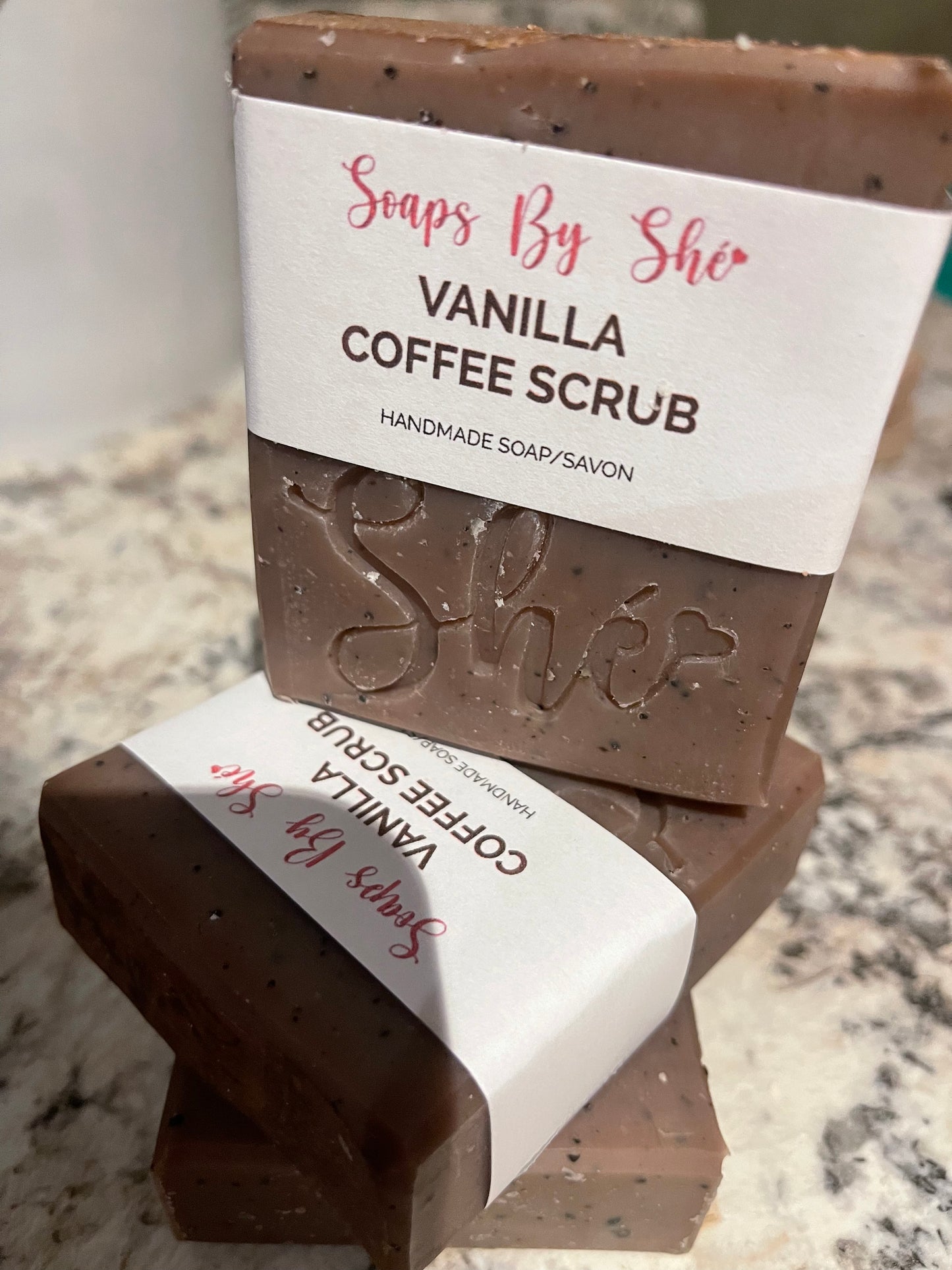 Vanilla Coffee Scrub Luxury Handmade Soap